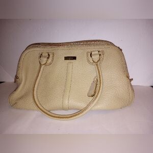 Classic Cole Haan Leather Bag/Purse/Zipper Tote -Camel/Tan